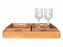 3 bandeja de teca natural^House Nordic
