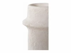 ebuy24 Portavelas Y Vela|2 candelabros cilíndricos en cemento
