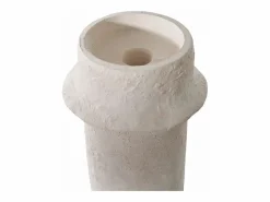 ebuy24 Portavelas Y Vela|2 candelabros cilíndricos en cemento