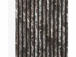 AHD Panel De Pared|4 paneles decorativos efecto mármol color negro para paredes 240x60cm Kover-MC