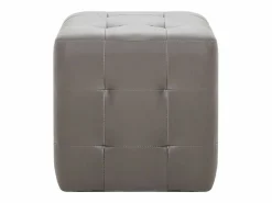 2 piezas Pufs 30 x 30 x 30 cm Piel Sintética^ Best