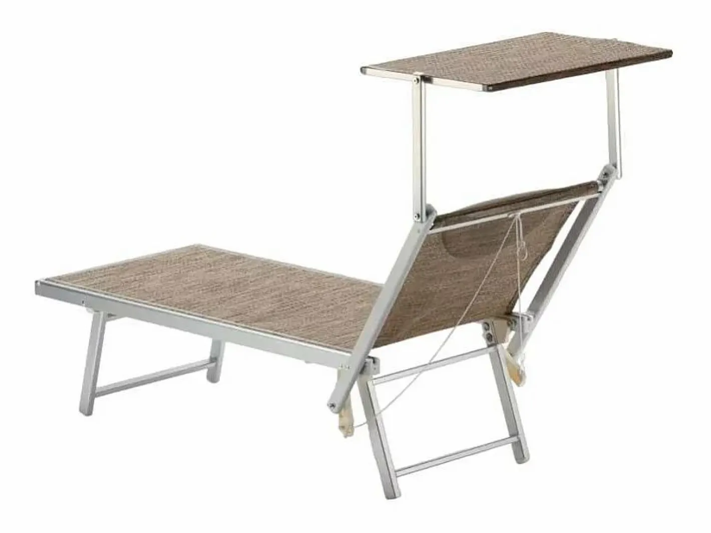 Beach & Garden Tumbona|2 Tumbonas plegables de aluminio con parasol para playa - Santorini Limited Edition Stock - Nature - Santorini