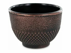 2 vasos de hierro fundido y bronce - 0,15 L Negro Clearance
