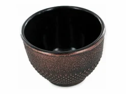 2 vasos de hierro fundido y bronce - 0,15 L Negro Clearance