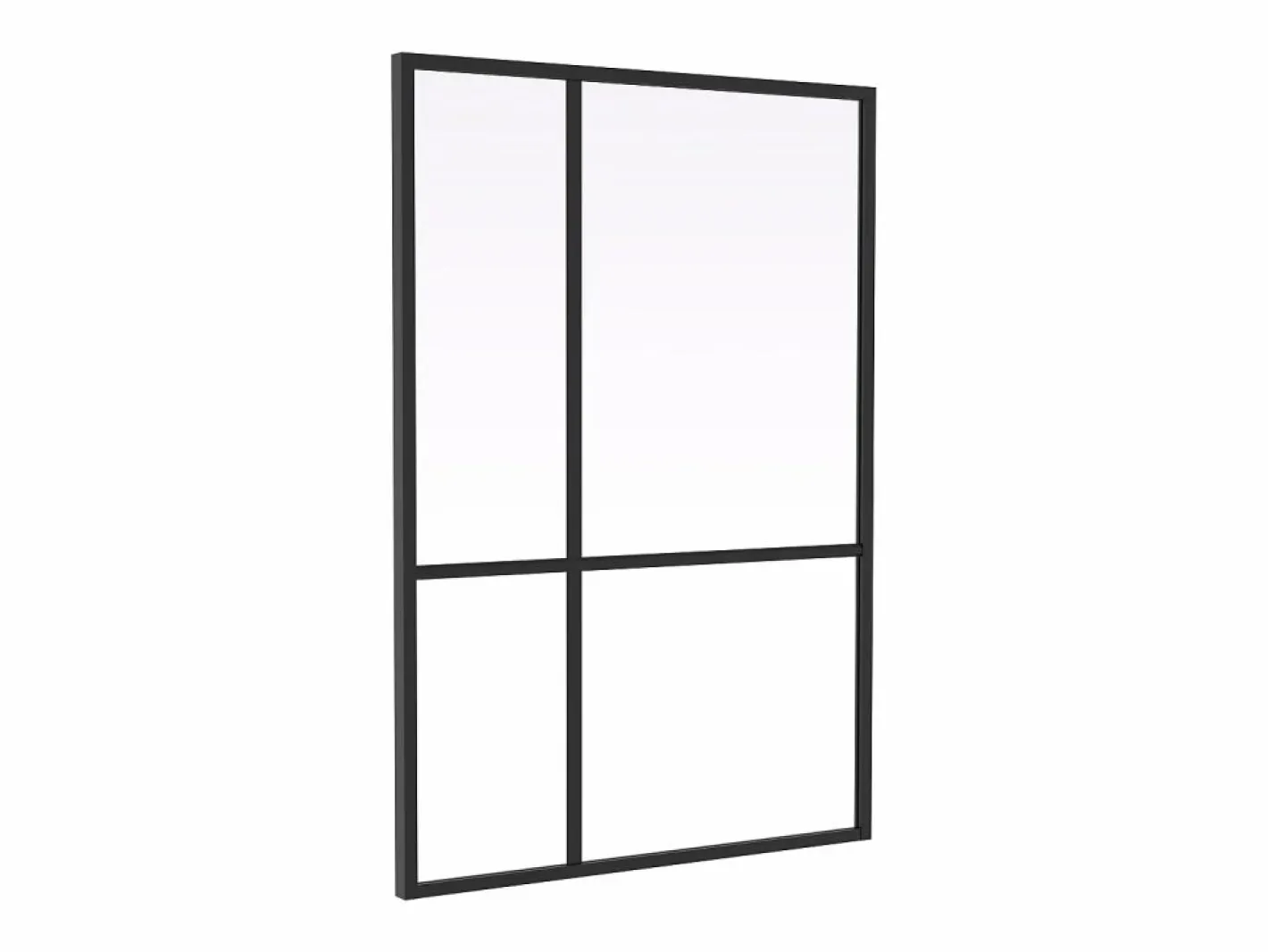 Acristalamiento tipo taller de diseño en aluminio termolacado - An.90 x Alt.130 - TONIBA^Vente-unique Hot