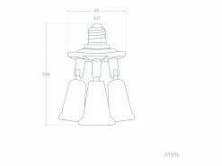 Ledkia Bombilla|Adaptador para Bombilla 1 E27 a 3 E27