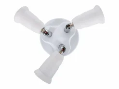 Ledkia Bombilla|Adaptador para Bombilla 1 E27 a 3 E27