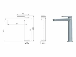 Essebagno Grifo|Addict Grifo mezclador lavabo medio cromado