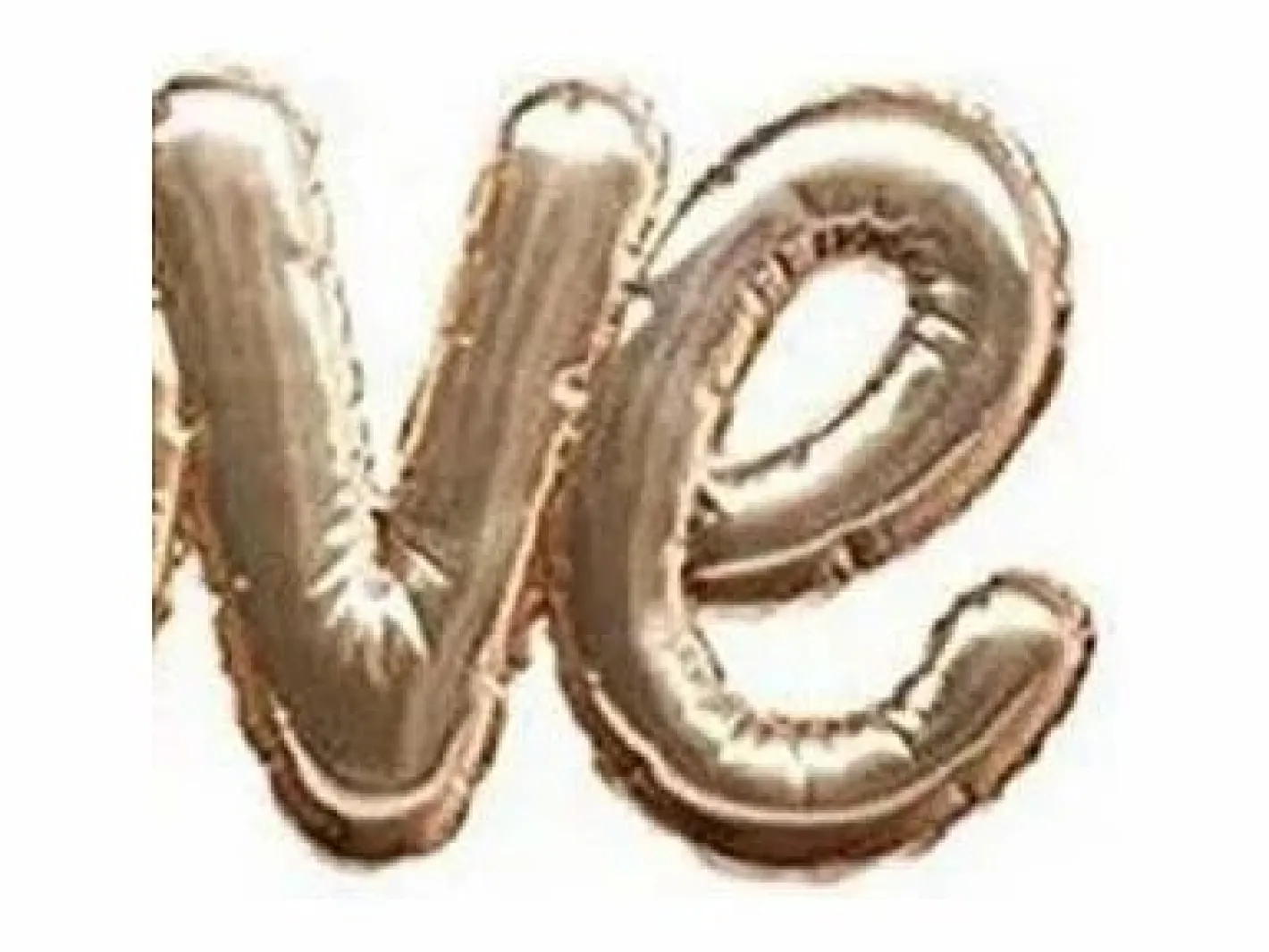Sticker|Adhesivo decorativo tipo de globo PVC dorado 47,5x24,5cm