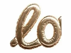 Sticker|Adhesivo decorativo tipo de globo PVC dorado 47,5x24,5cm