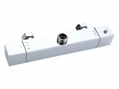 Aica Columna de Ducha Termostática Cromo con Alcachofa Cuadrada + Rociador Superior Grande 20 cm x 20 cm Plateado Outlet