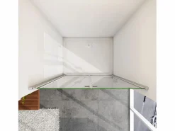 Aica Mampara De Ducha|Mampara de ducha frontal plegable vidrio 6mm con tratamiento antical,(786-816)x1850mm