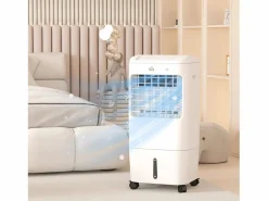 Aire acondicionado portátil 3 en 1 con función de enfriamiento y humidificación, 15 L, oscilación de 60°, control remoto, pantalla LED, para habitaciones de 20 m² Blanco Online