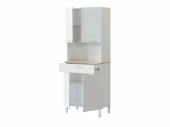duehome Alacena cocina Colin 4 Puertas Blanco Artik (Blanco Mate) - Roble Canadian Color natural claro Sale