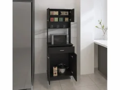 TuHome Aparador De Cocina|Alacena Della en Melamina, con cajón de riel metálico , 168.91 cm X 59.94 cm X 35.30 cm ,