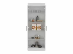 TuHome Alacena Nepal en melamina con 2 puertas y 5 estantes , , 169.9 cm X 60 cm X 30.3 cm Blanco Discount