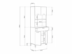 Alacena Nitza Blanco Artik (Blanco Mate) - Natur^duehome