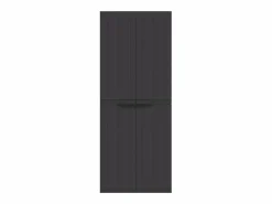 Garden Furniture Alavieska Armario de almacenaje exterior PP 65x37x165 cm Negro Hot