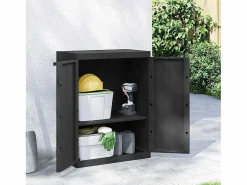 Alavieska Armario de almacenaje exterior PP 65x37x85 cm^Garden Furniture Best