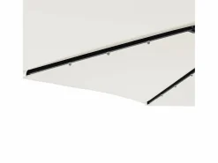 Garden Furniture Albemarle Sombrilla jardín con luces LED poste acero blanca 225x225x212cm Online