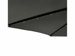 Garden Furniture Albemarle Sombrilla jardín con LEDs poste acero antracita 225x225x212 cm New
