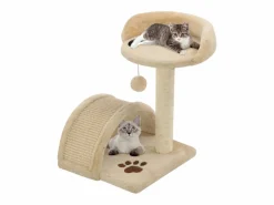 Garden Furniture Alfie Dean Rascador para gatos con poste de sisal 40 cm y marrón Beige Outlet