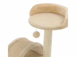 Garden Furniture Alfie Dean Rascador para gatos con poste de sisal 40 cm y marrón Beige Outlet