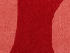 Alfombra 100% lana tejida a mano, rojo cereza y rosa, 160 x 230 cm, 2100g/m², NOLERA^OZAIA Hot