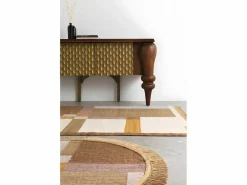 Alfombra algodón 240 cm diam. Multicolor