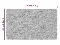 Alfombra antideslizante lavable 120x180 cm Gris Outlet