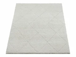 the carpet Alfombra Bahar Shaggy patrón rombos, , 160 x 230 cm Crema Clearance