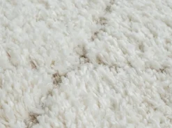 the carpet Alfombra Bahar Shaggy patrón rombos, , 160 x 230 cm Crema Clearance