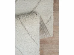 the carpet Alfombra Bahar Shaggy patrón triángulos, , 160 x 230 cm Crema Online