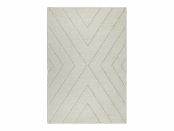 the carpet Alfombra Bahar Shaggy patrón triángulos, , 200 x 290 cm Crema Hot