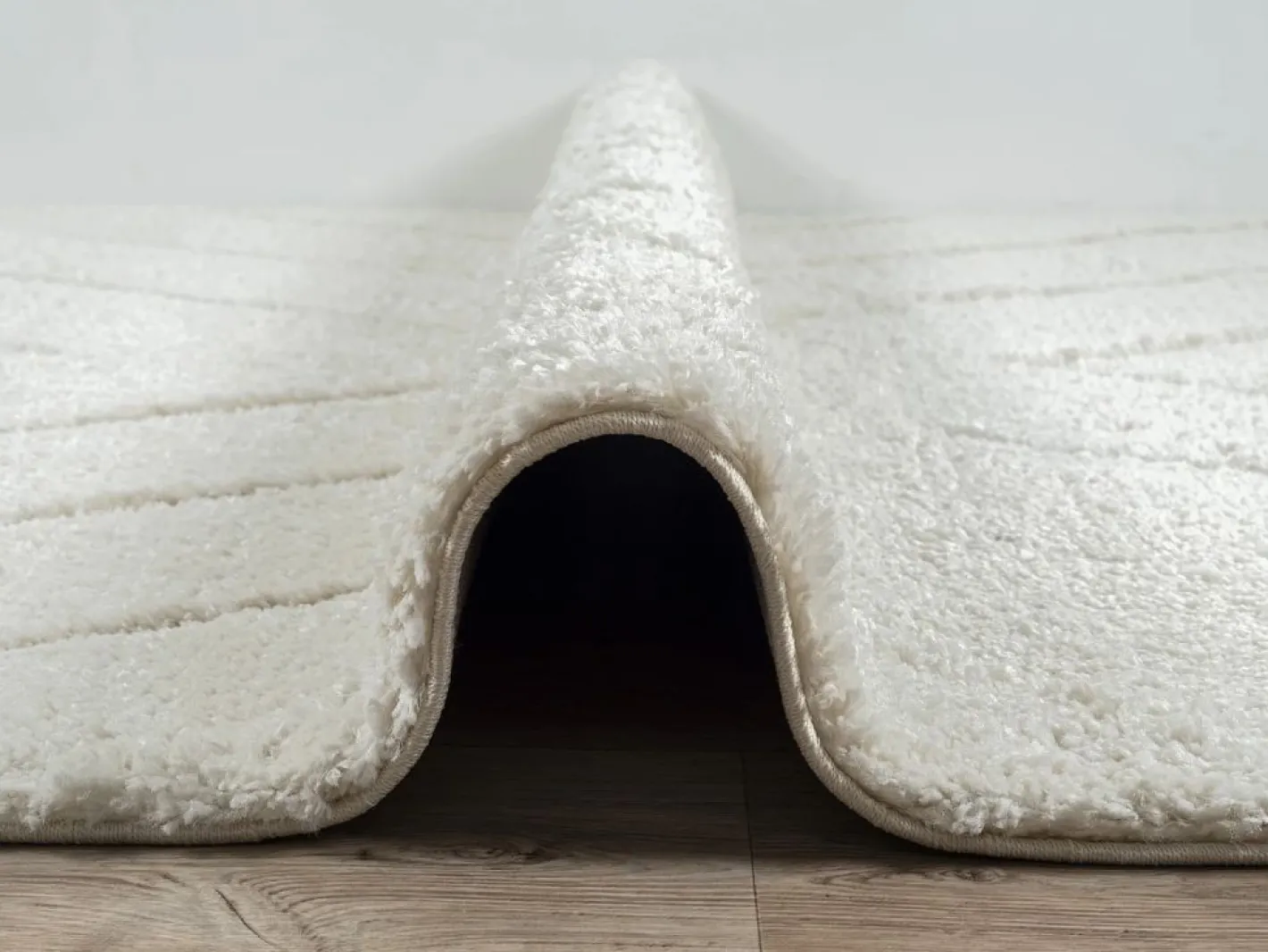 the carpet Alfombra Bahar Shaggy patrón triángulos, , 200 x 290 cm Crema Hot