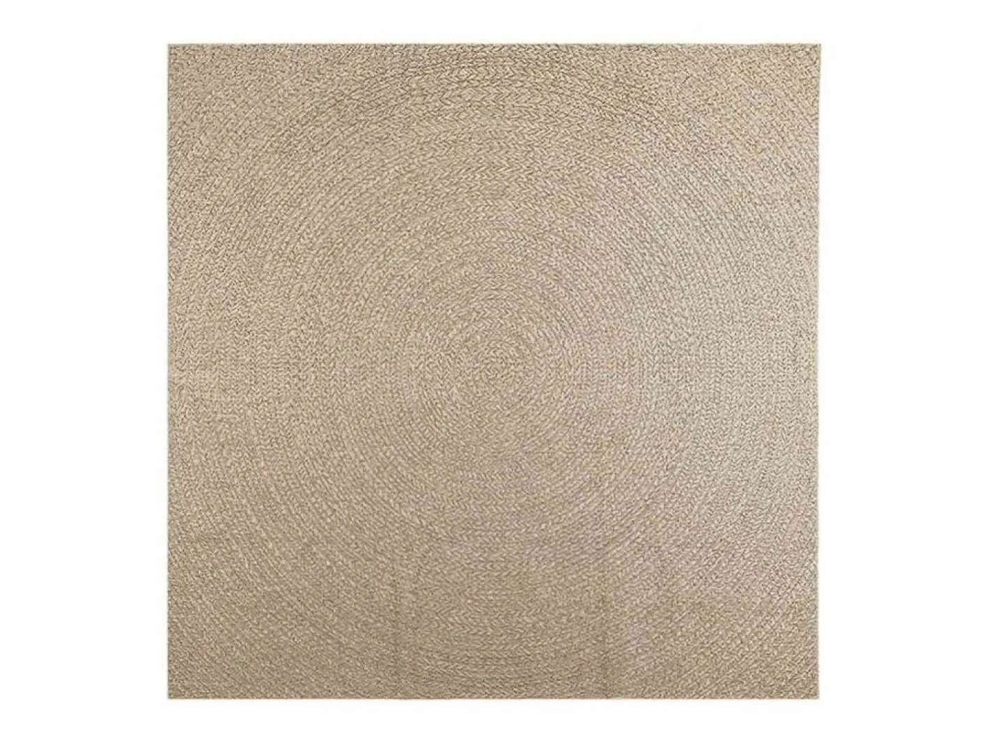 Alfombra ZIZUR 240x240 cm efecto yute para interior y exterior Beige Online