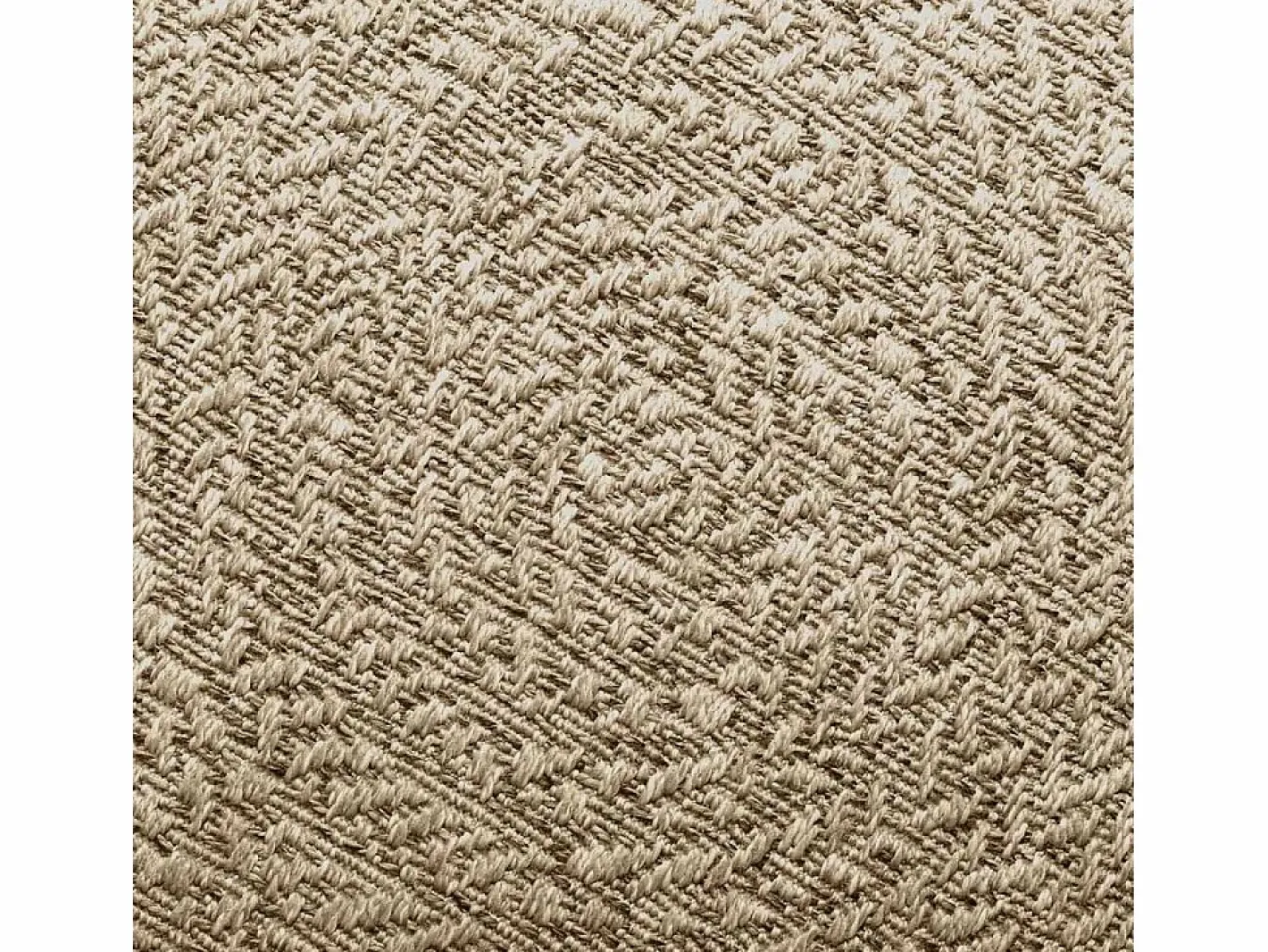 Alfombra ZIZUR 240x240 cm efecto yute para interior y exterior Beige Online