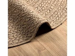 Clicnbuy Alfombra con aspecto de yute interior y exterior 120 cm Marru00f3n Outlet