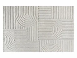 OZAIA Alfombra De Salón|Alfombra con relieve de arcos de lana 100% - 160 x 230 cm - 2200g/m2 - - ASSINIE