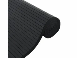 Alfombra cuadrada negra 100x100 cm bambú Negro Online