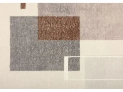 Alfombra de baño estampada con pelo suave 60x100 cm multi Ariella Gris