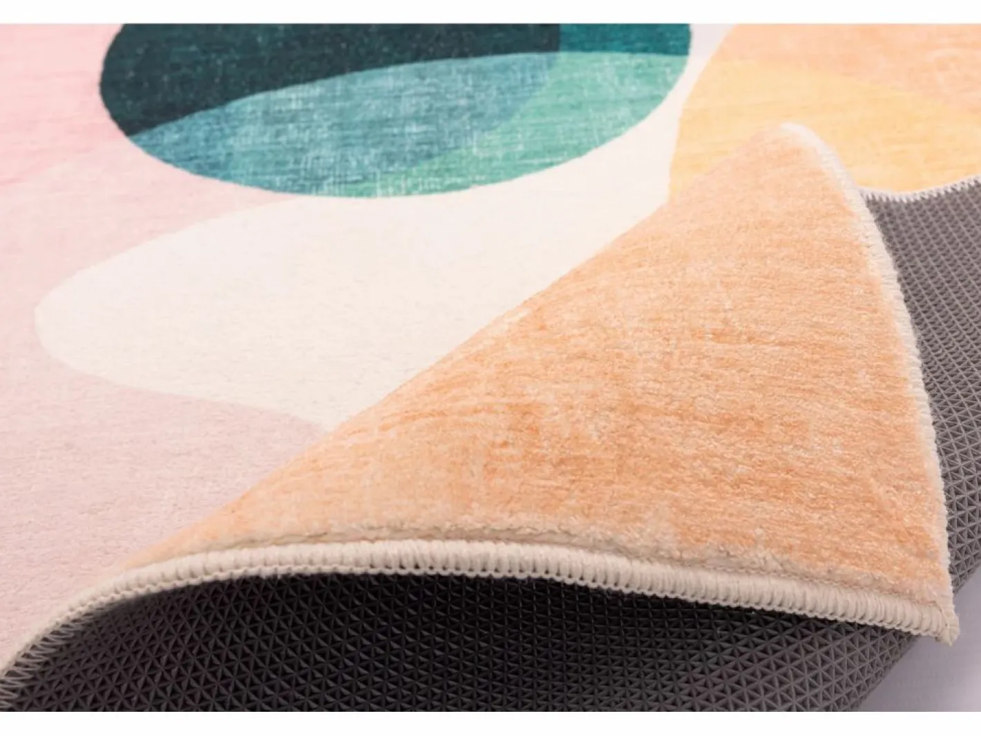 Alfombra de baño estampada con pelo suave 70x120 cm Colorido Ariella Multicolor Clearance