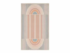 Alfombra de baño estampada con pelo suave 70x120 cm Colores pastel Ariella Multicolor Sale