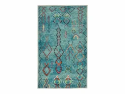 Alfombra De Baño|Alfombra de baño estampada con pelo suave 60x100 cm Turquesa Ariella