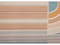 Alfombra de baño estampada con pelo suave 50x60 cm Colores pastel Ariella Multicolor