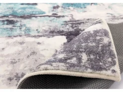 Alfombra De Baño|Alfombra de baño estampada con pelo suave 60x100 cm Turquesa multi Ariella