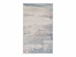 Alfombra de baño estampada con pelo suave 70x120 cm multi Ariella Beige