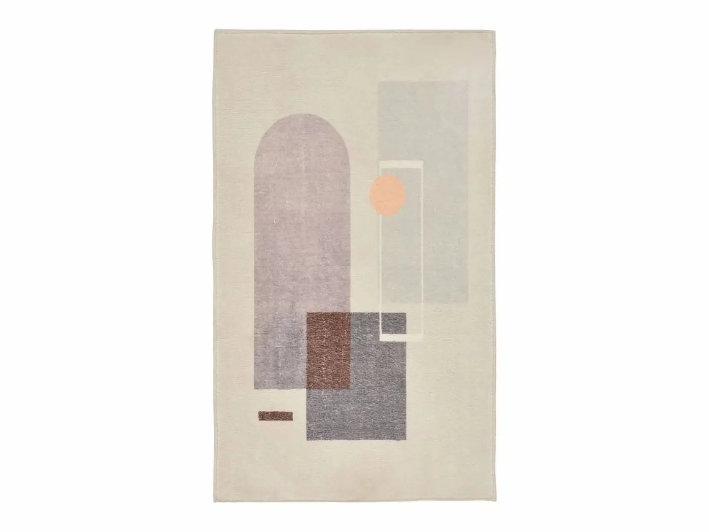 Alfombra de baño estampada con pelo suave 70x120 cm multi Ariella Gris Clearance