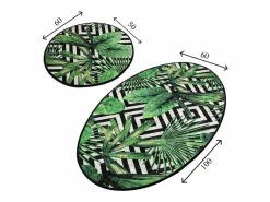 Alfombra de baño Set (2 piezas) Tropic DJT^ Discount