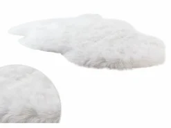 OZAIA Alfombra de cama símil piel de oveja color SHEEP Blanco Online